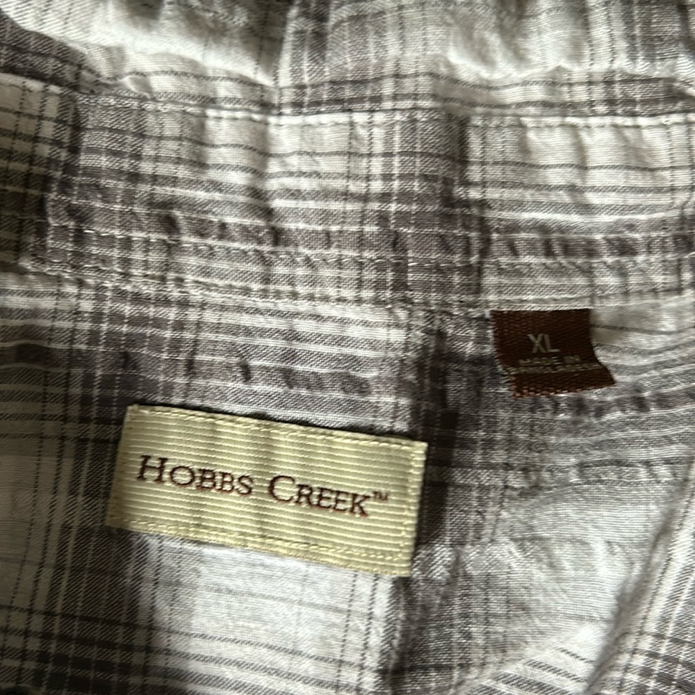Men’s XL Hobbs Creek Button Up White
